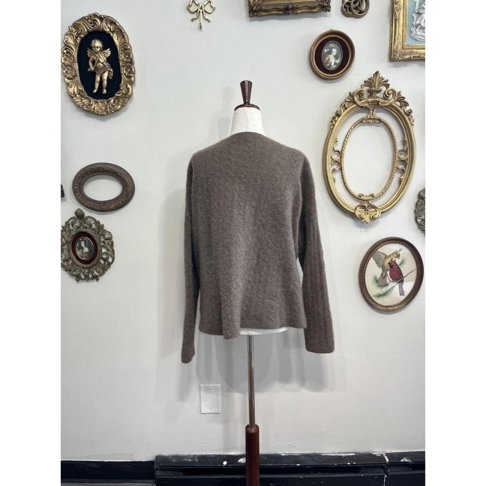 Reformation Taupe V-Neck Button Front Cardigan - Picture 3 of 8
